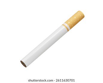 cigarette icon 3d rendering illustration. No smoking icon illustration 3d