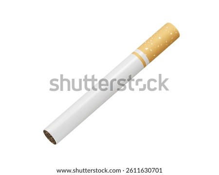 cigarette icon 3d rendering illustration. No smoking icon illustration 3d