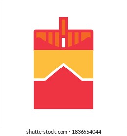 Icono de cigarrillo Diseño de color Vector de plantilla Ilustración