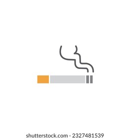Cigarette icon. Colorful version, Vector sign, logo illustration.