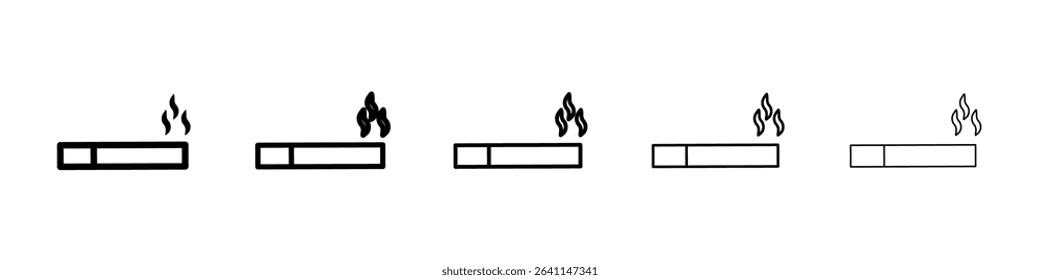Cigarette icon concept. graphic design, logo, Web, UI.