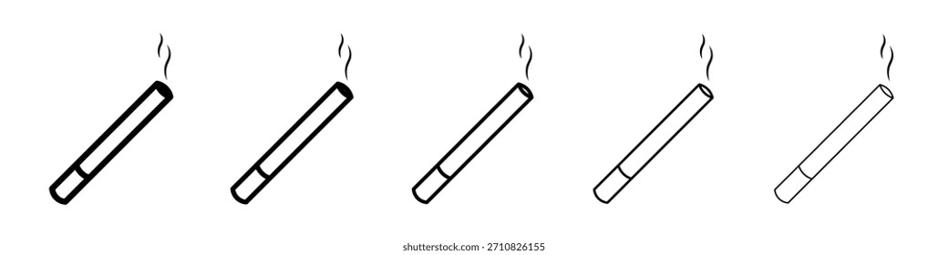Diseño del icono del cigarrillo, logotipo, App, UI. Ilustración vectorial, EPS