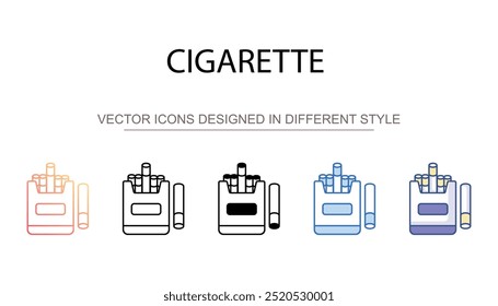 Cigarette icon design with white background stock illustration