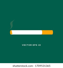 Cigarette icon. Flat design style. Modern, minimalist icon in stylish colors. Web site page and mobile app design vector element.