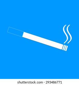 Cigarette icon. Flat design style. EPS 10