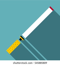 Cigarette icon. Flat illustration of cigarette vector icon for web
