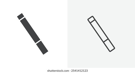 Cigarette icon flat and simple set design