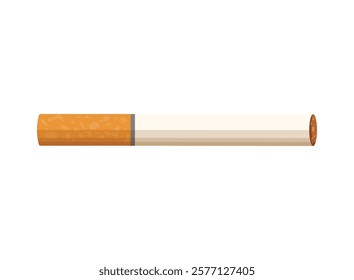 Cigarette icon in flat style. Smoking vector illustration on isolated background. Tobacco sign business concept.