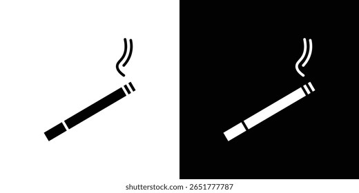 Ícone de cigarro de um vetor de estilo plano