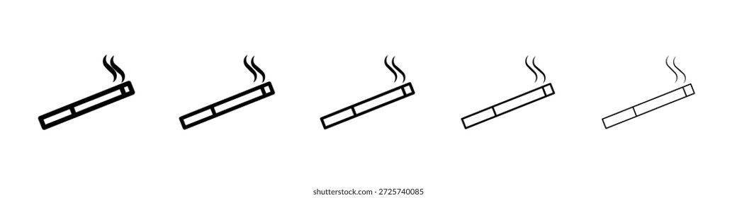 Ícone de cigarro para designs gráficos. Design de vetor de ícones