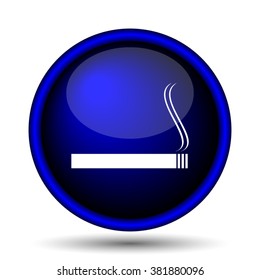 Cigarette icon. Internet button on white background. EPS10 vector