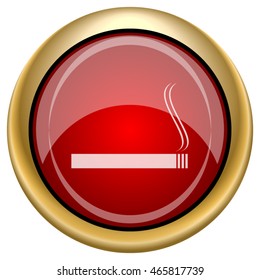 Cigarette icon. Internet button on white background. EPS10 vector.