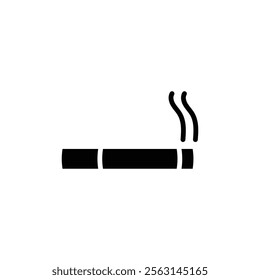 Cigarette icon Isolated flat vector in outline