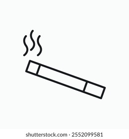 Cigarette icon. line style vector icon.