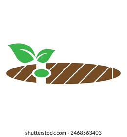 Plantilla de diseño de logotipo de icono de cigarrillo