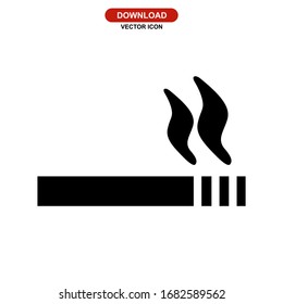 cigarette icon or logo isolated sign symbol vector illustration - high quality black style vector icons
