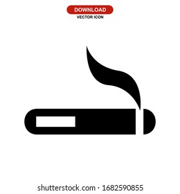 cigarette icon or logo isolated sign symbol vector illustration - high quality black style vector icons
