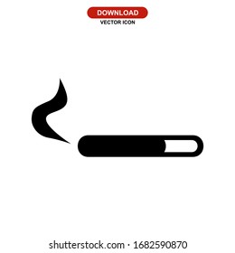 cigarette icon or logo isolated sign symbol vector illustration - high quality black style vector icons

