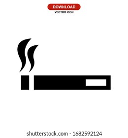 cigarette icon or logo isolated sign symbol vector illustration - high quality black style vector icons
