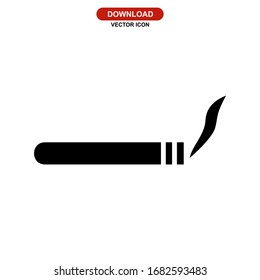 cigarette icon or logo isolated sign symbol vector illustration - high quality black style vector icons
