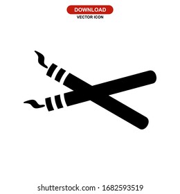 cigarette icon or logo isolated sign symbol vector illustration - high quality black style vector icons

