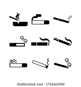 cigarette icon or logo isolated sign symbol vector illustration - Collection of high quality black style vector icons
