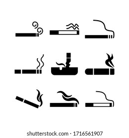 cigarette icon or logo isolated sign symbol vector illustration - Collection of high quality black style vector icons

