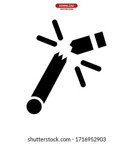 cigarette icon or logo isolated sign symbol vector illustration - high quality black style vector icons

