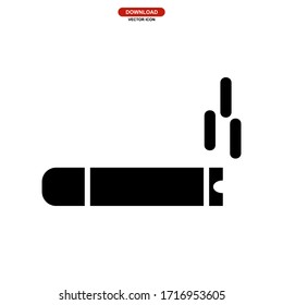 cigarette icon or logo isolated sign symbol vector illustration - high quality black style vector icons
