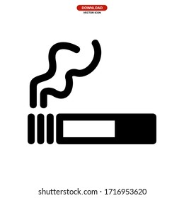 cigarette icon or logo isolated sign symbol vector illustration - high quality black style vector icons
