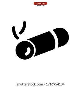 cigarette icon or logo isolated sign symbol vector illustration - high quality black style vector icons
