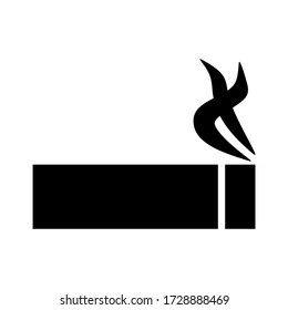 cigarette icon or logo isolated sign symbol vector illustration - high quality black style vector icons
