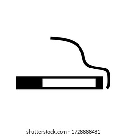 Symbol für Zigaretten oder Logo isolierte Symbol-Vektor-Illustration - qualitativ hochwertige Vektor-Symbole mit schwarzem Stil
