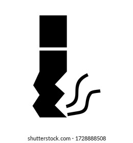 cigarette icon or logo isolated sign symbol vector illustration - high quality black style vector icons
