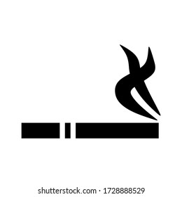 Symbol für Zigaretten oder Logo isolierte Symbol-Vektor-Illustration - qualitativ hochwertige Vektor-Symbole mit schwarzem Stil
