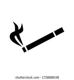 cigarette icon or logo isolated sign symbol vector illustration - high quality black style vector icons
