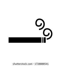 icono de cigarrillo o logotipo símbolo de signo aislado ilustración vectorial - iconos vectoriales de estilo negro de alta calidad

