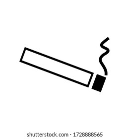 Symbol für Zigaretten oder Logo isolierte Symbol-Vektor-Illustration - qualitativ hochwertige Vektor-Symbole mit schwarzem Stil
