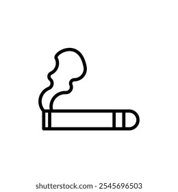 Cigarette icon logo sign set vector outline