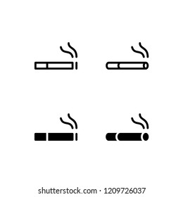 Cigarette Icon Logo Vector Symbol