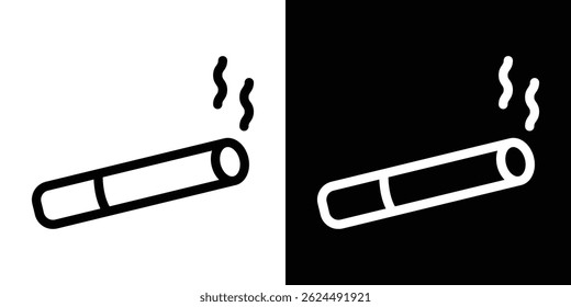 Cigarette icon. Logotype vector set