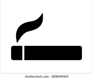 cigarette icon on white background