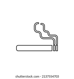 cigarette icon on a white background, vector illustration