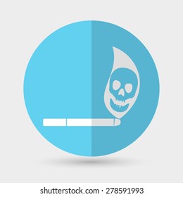 Cigarette icon on a white background
