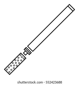 Cigarette icon. Outline illustration of cigarette vector icon for web