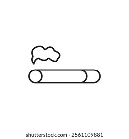 Cigarette icon Outline vector line symbol