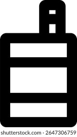 Icono de cigarrillo delineado diseño de estilo