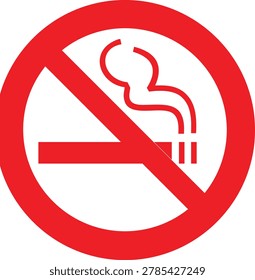 Cigarette icon representing smoking habit, tobacco product, nicotine symbol, unhealthy lifestyle, smoke stick, addiction warning, tobacco consumption sign and minimal vector design