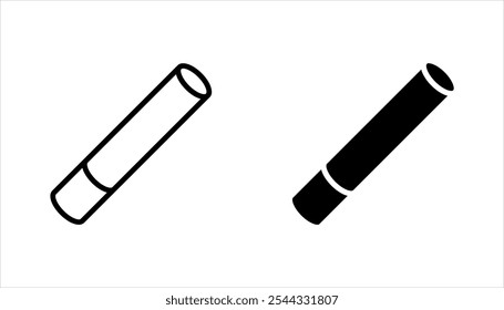 Cigarette icon set. Smoking symbol vector illustration on white background