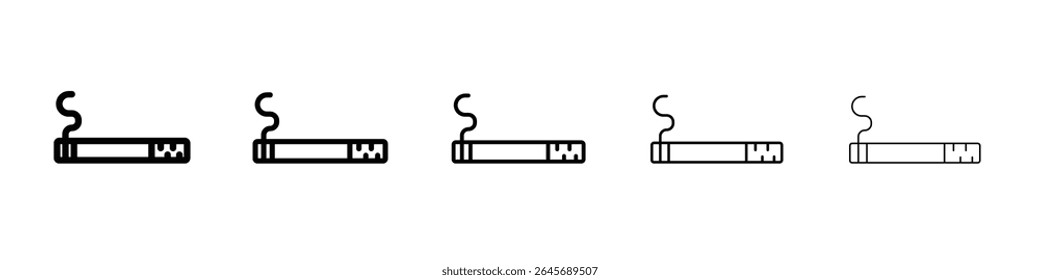 Ícone de cigarro ilustração simples logotipo arte